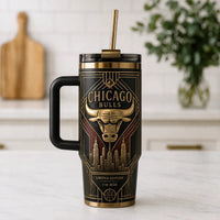 CHI Deco Gold - Bull Crest and Skyline Tumbler