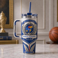 KU Crest in Blue and Silver - Heritage Tumbler