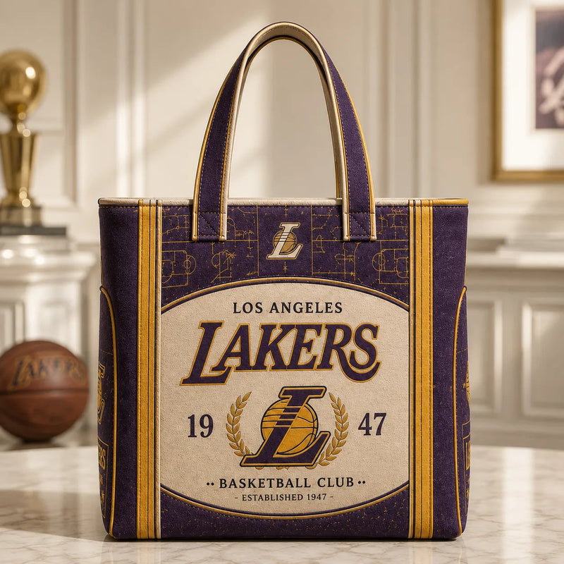 LAL Heritage Crest - Purple and Gold Emblem Tote