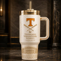 TENN Checkerboard - Ivory Ballpark Heritage Tumbler