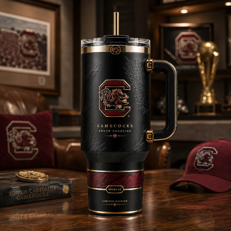 SC Crimson Crest - Black Field, Gold Line and Quiet Confidence