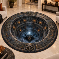 The Pit Stares Back - Illusion Depth Round Rug