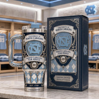 UNC Heritage Crest - Carolina Blue Ornamental Tumbler