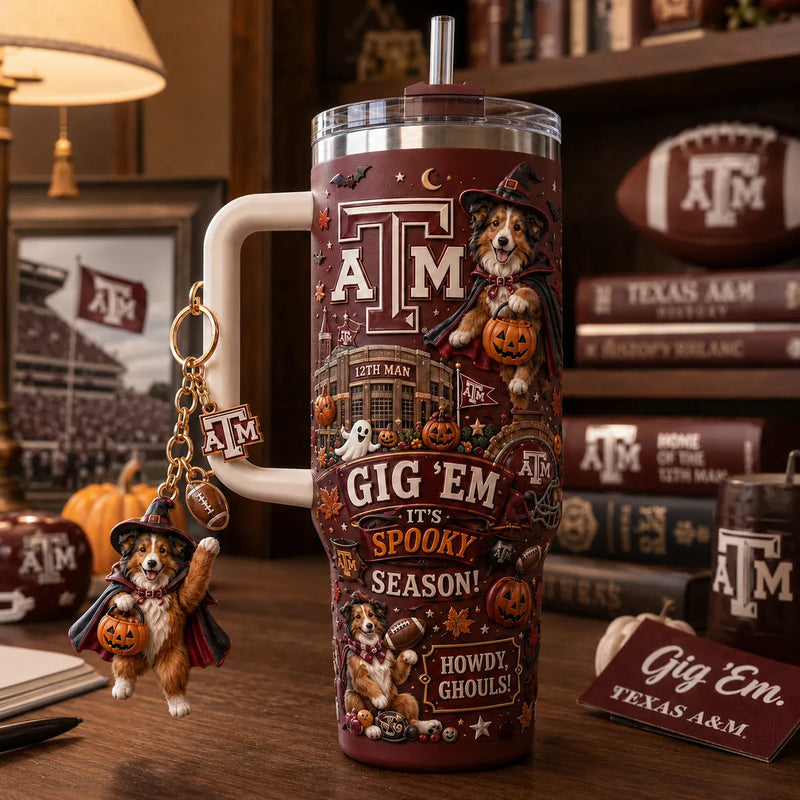 TAMU Howdy, Ghouls - Maroon Halloween Spirit Tumbler