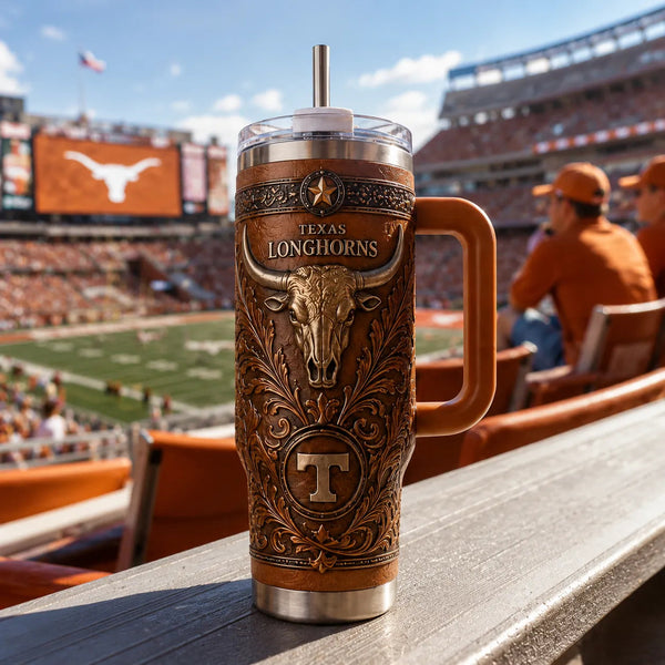 TEX Tooled Relief - Longhorn Emblem Heritage Tumbler - main