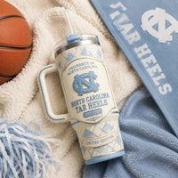 UNC Argyle Heritage - Carolina Blue Crest Tumbler