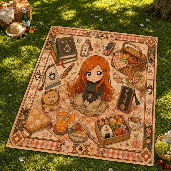 Orihime's Quiet Picnic - Sakura-Bordered Floor Composition - main