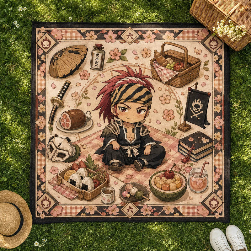 Renji and the Sakura Spread - An Editorial Floor Composition in Six