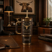 TEX Heritage Crest - Aged Bronze Emblem Tumbler