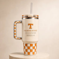 TENN - Checkerboard Order in Cream and Orange