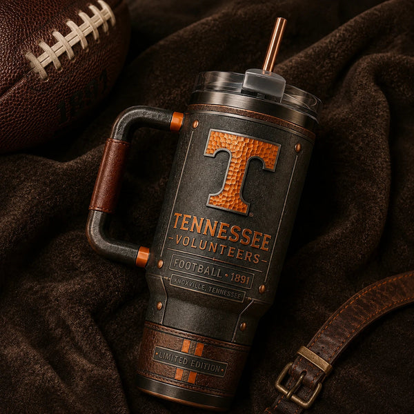 TENN Heritage - The Amber T on a Weathered Vintage Panel - main