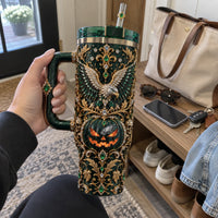PHI Midnight Filigree - Eagle, Lantern and Emerald Ornament