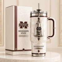 MSST Cowbell Crest - Pearl and Maroon Drinkware Elegance