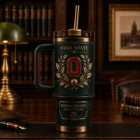 OSU Heritage Crest - Forest Green and Gold Laurel Composition