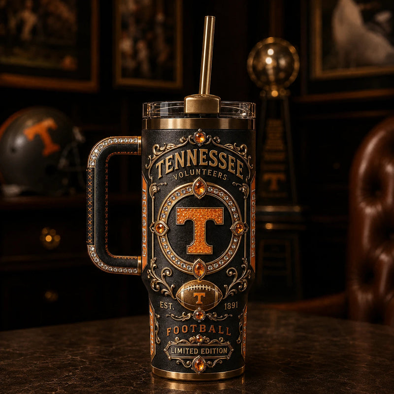 TENN in Gold and Amber - Ornate Volunteers Tumbler