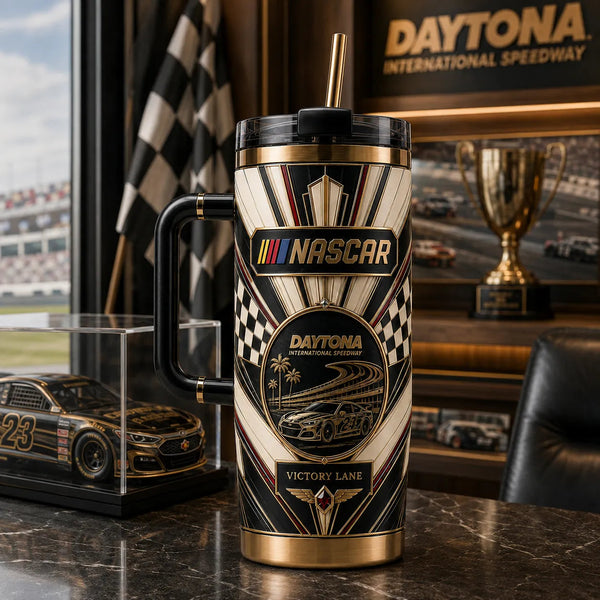 NASCAR Victory Lane - Gold, Checkered Flags and Art Deco Poise - main