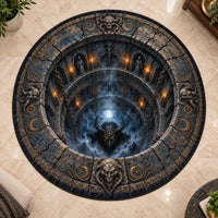 The Pit Stares Back - Illusion Depth Round Rug