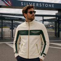 AM Silverstone - Cream and Green Racing Panel Jacket