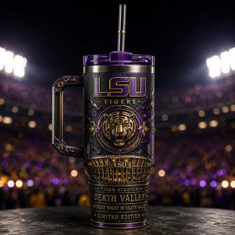 LSU - Death Valley Relief in Purple and Gold