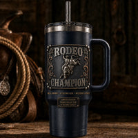 Rodeo Champion - Eight Seconds Frozen in Buckle Relief