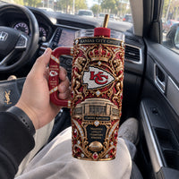 KC Regalia - Ornamental Crest Tumbler in Crimson and Gold
