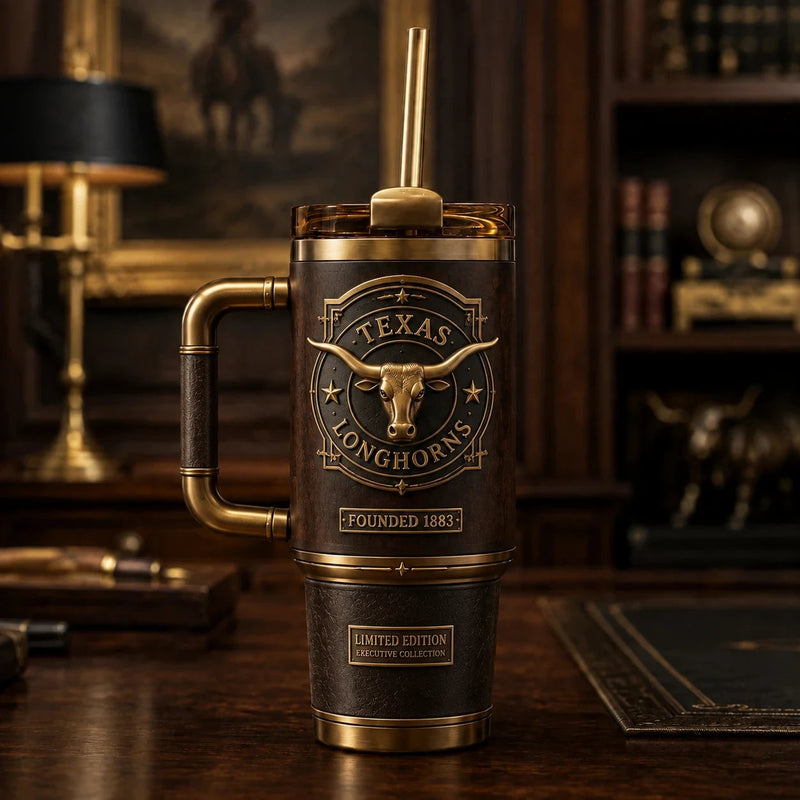 TEX Heritage Crest - Aged Bronze Emblem Tumbler