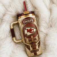 KC Arrowhead Emblem - Art Deco Tumbler Composition