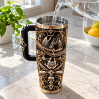 SAS Same Passion, Darker Nights - Gothic Skull Tumbler