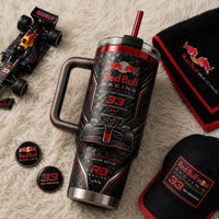 Forged Carbon and Racing Red - RBR 33 Tumbler
