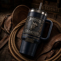 Rodeo Champion - Eight Seconds Frozen in Buckle Relief