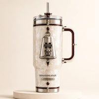 MSST Cowbell Crest - Pearl and Maroon Drinkware Elegance