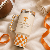 TENN - Checkerboard Order in Cream and Orange