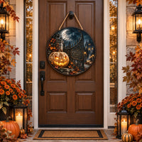Crescent Pumpkin Estate - Moonlight, Gate and Quiet Glow