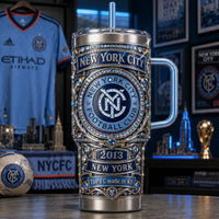 NYC Crest in Jeweled Relief - Heritage Tumbler