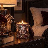 Veiled Requiem - Gothic Cathedral Label, Candlelit Tabletop Statement