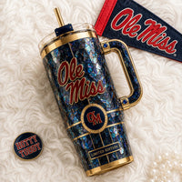 MISS Mosaic - Navy Glass, Crimson Script and Quiet Prestige