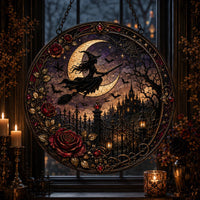 Midnight Passage - Moonlight, Roses and a Silhouette in Flight