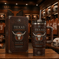 TEX - Tooled Scrollwork, Star Accents and a Longhorn Emblem