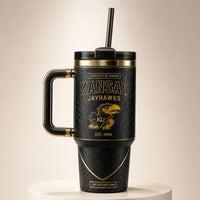 KU Blackout - Gold Lettering and Quiet Collegiate Confidence