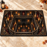 Candlelit Descent - Gothic Cathedral Floor Composition