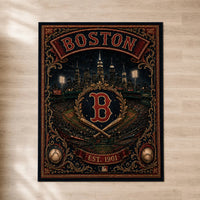 BOS Heritage Emblem - Vintage Ballpark Floor Composition
