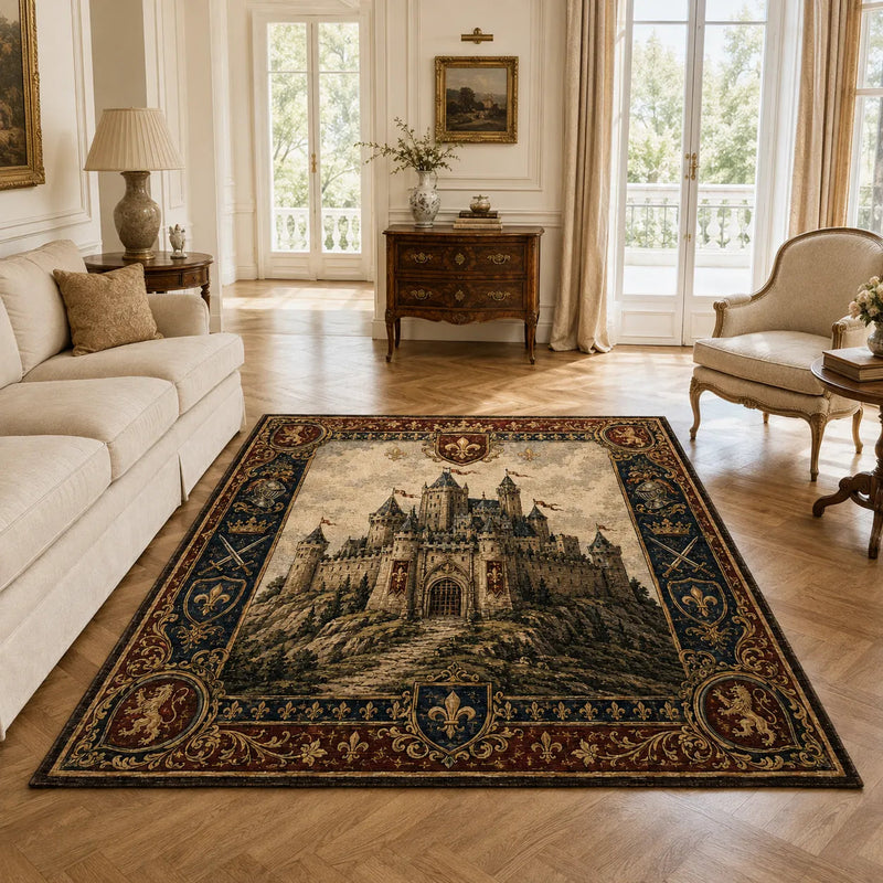 Fleur-de-Lis Keep - Tapestry Castle Floor Composition