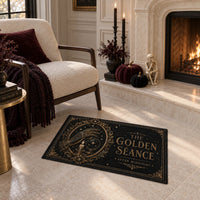 The Golden S\Uffffffffce - Gilded Occult Doormat in Black and Antique Gold