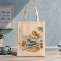 Sea Breeze and Charted Calm - Nami Tote Bag