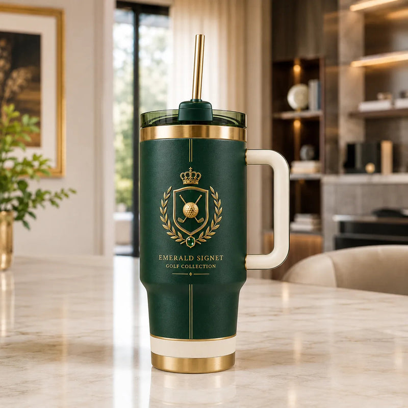 Emerald Signet - A Quiet Study in Crest, Gold and Green