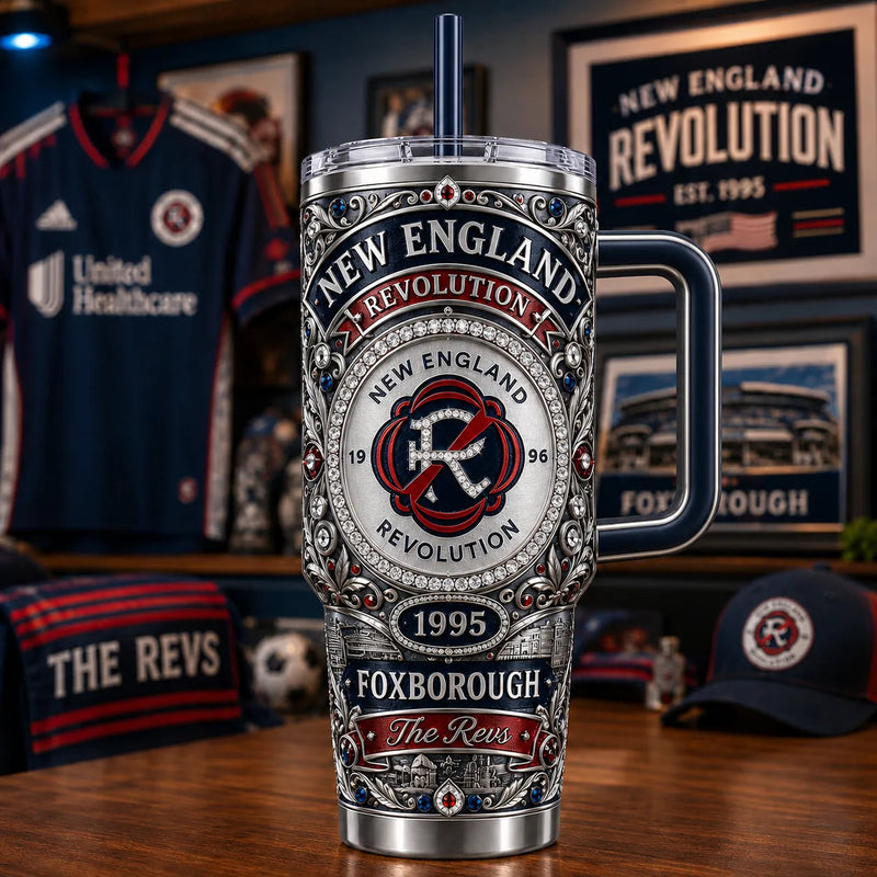 NE Heritage, Cast in Ornate Relief - Foxborough Tumbler