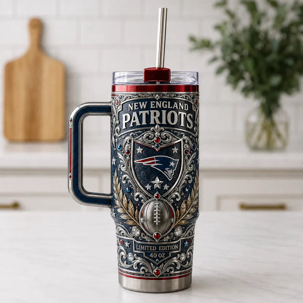 NE - Crest, Scrollwork and Stadium Blue Detail - main