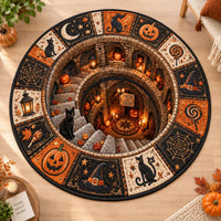 Trick or Treat - A Quilted Descent in Stone and Amber