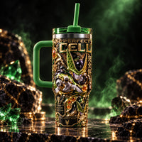 CL - Perfection in Gold and Green, Ornate Tumbler Composition