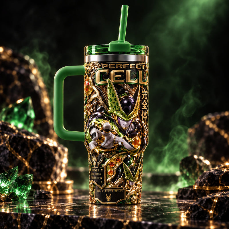 CL - Perfection in Gold and Green, Ornate Tumbler Composition